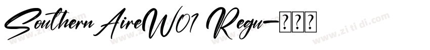 SouthernAireW01 Regu字体转换